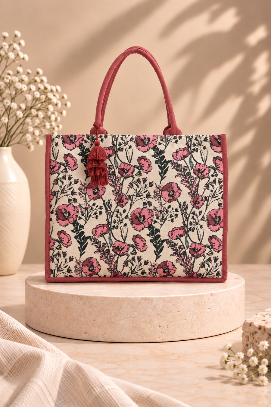 Poppy Field Tote Bag