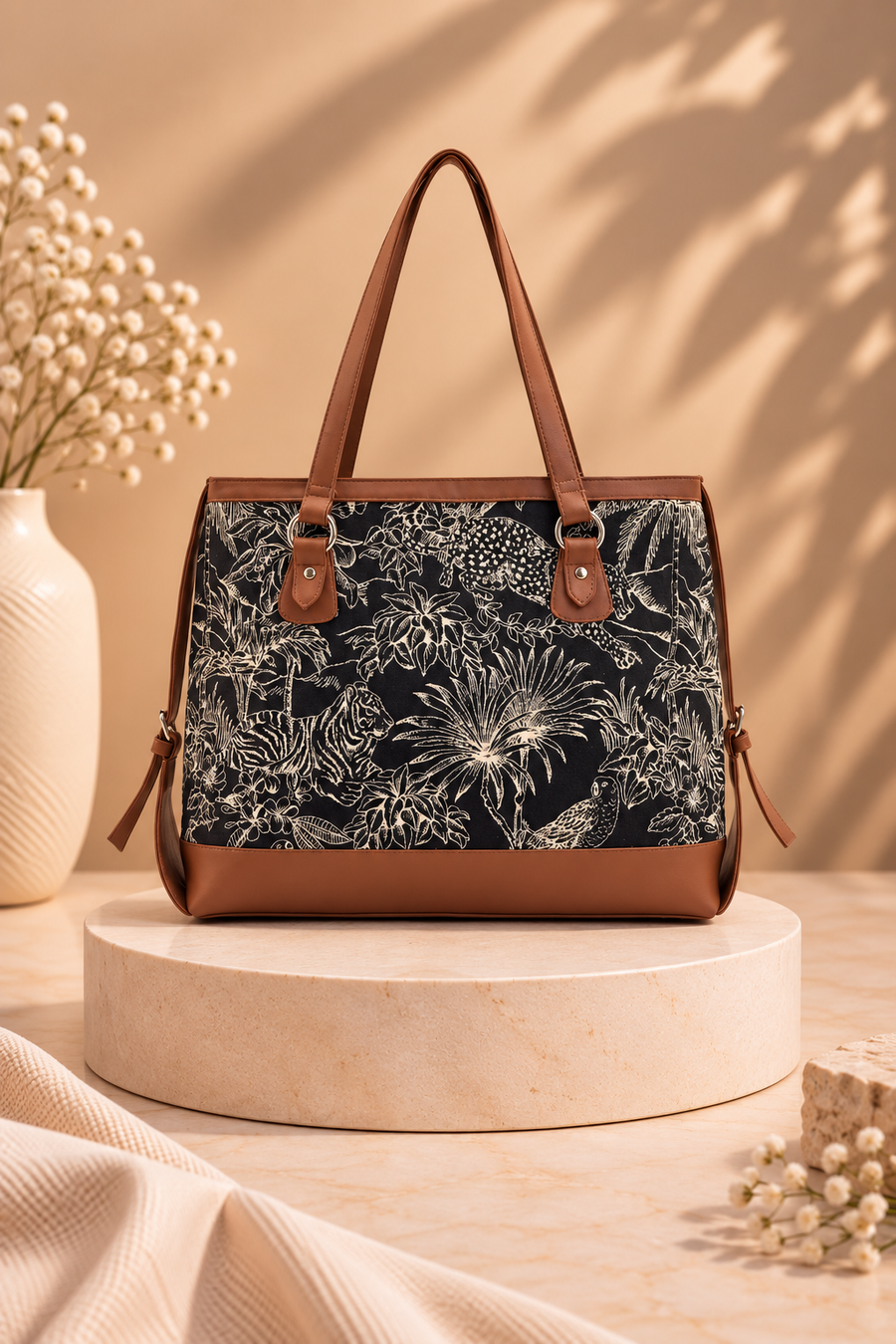 Jungle Toile Tote