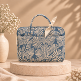 Azure Palm Laptop Bag