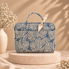 Azure Palm Laptop Bag