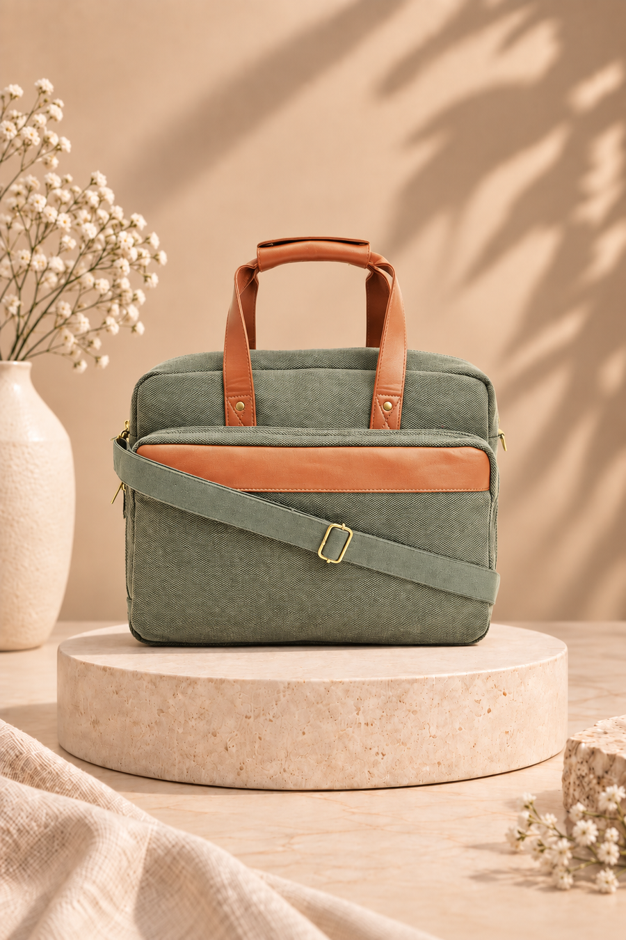 The Commuter Laptop Bag - Military Green