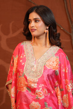 Gulnaar Floral Kaftan Palazzo Set