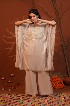 Noor Embellished Kaftan Co-ord Set