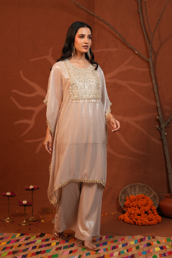 Noor Embellished Kaftan Co-ord Set