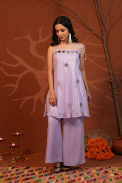 Chandni Mirror Work Kurti Pant Set