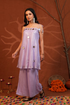 Chandni Mirror Work Kurti Pant Set