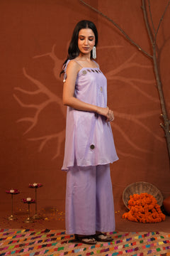Chandni Mirror Work Kurti Pant Set