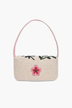 Floral Beaded Shoulder Bag