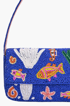 Ocean Beaded Shoulder Bag