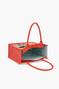 Embroidered Tropical Tote Bag