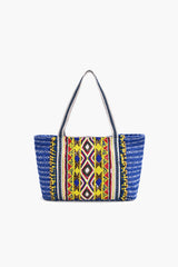 Azura beaded boho tote bag for women with multicolour beadwork