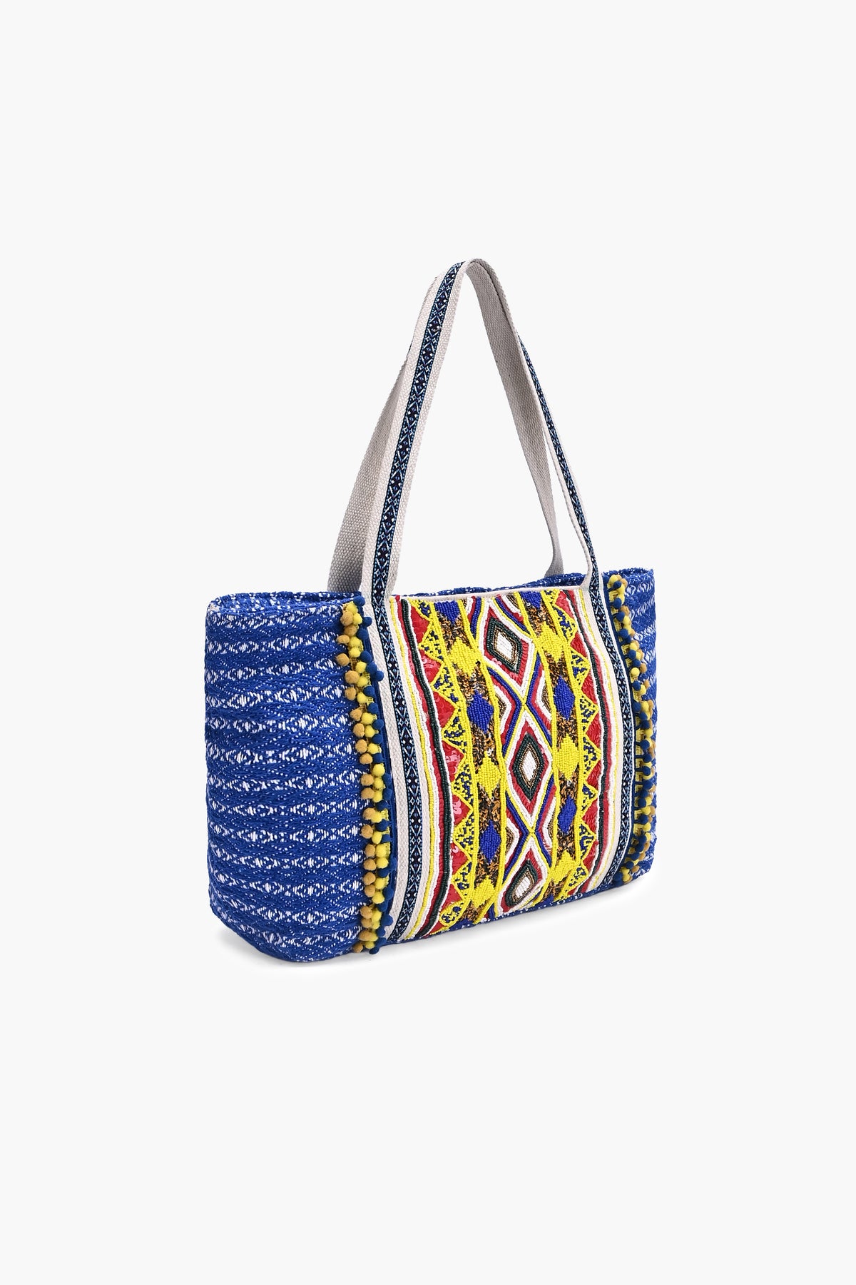 Azura Beaded Boho Tote Bag