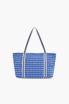 Back View of Azura beaded boho tote bag for women