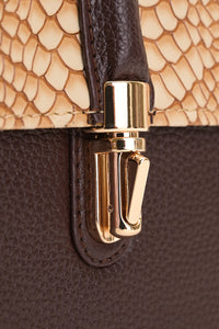 Ophidian Shimmer Crossbody - Brown