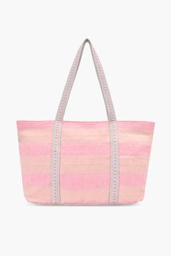 Amara Pink Heritage Beaded Tote Bag