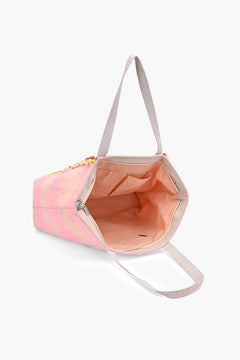 Amara Pink Heritage Beaded Tote Bag
