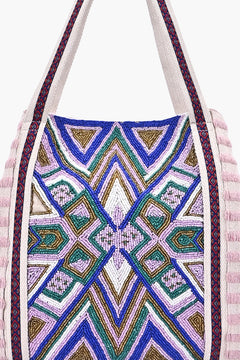 Aurelia Beaded Mosaic Tote Bag