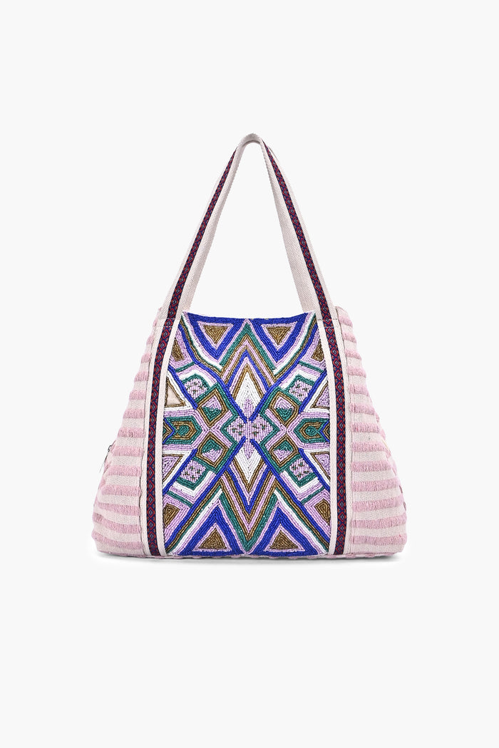 Aurelia Beaded Mosaic Tote Bag