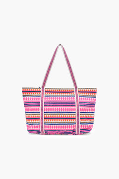TropiBelle Flamingo Beaded Tote Bag