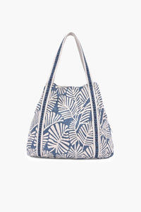Ivory Bloom Bee Embellished Tote Bag