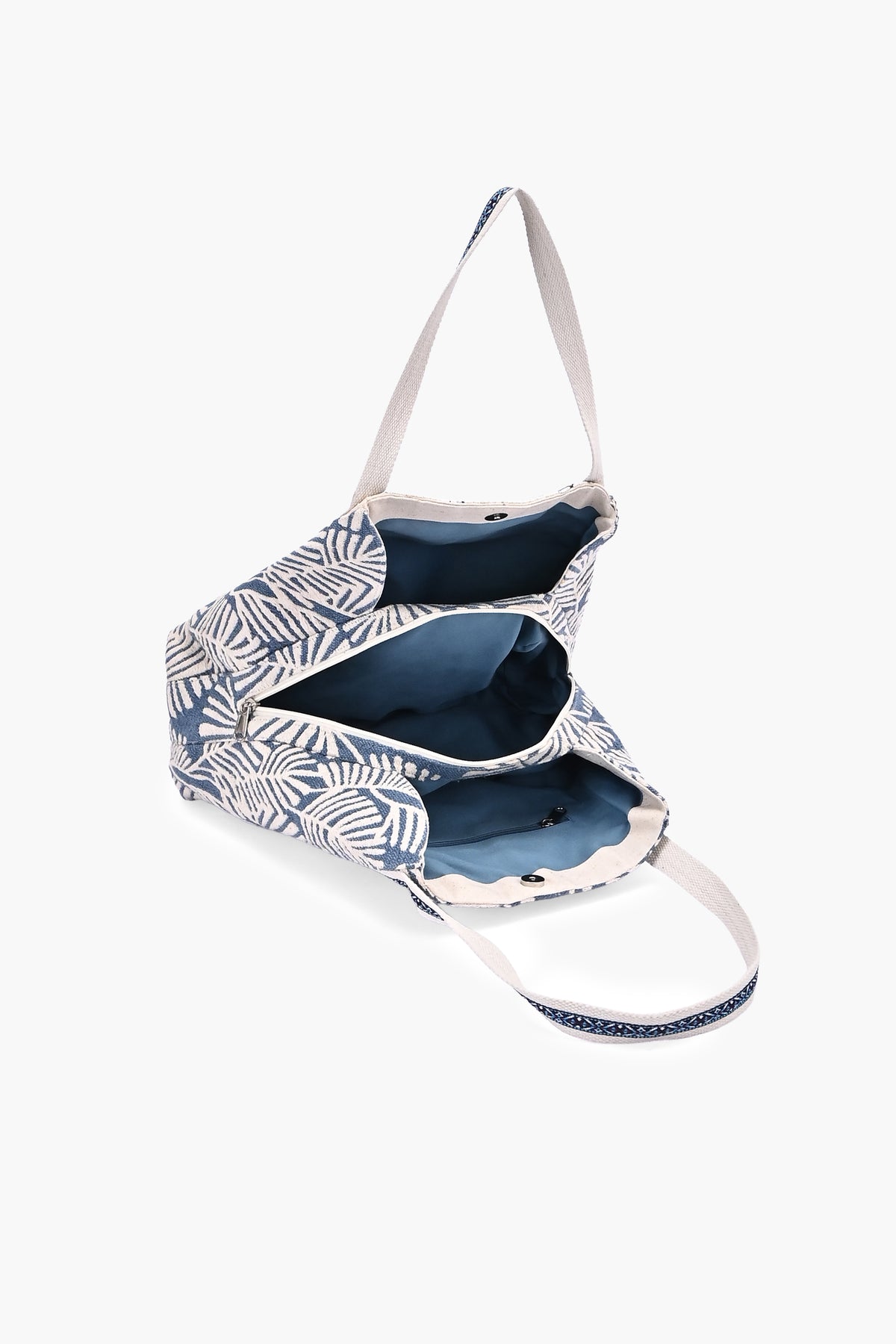Ivory Bloom Bee Embellished Tote Bag
