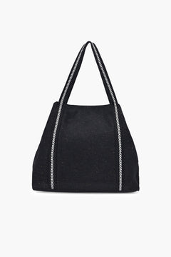 Noir Aura Evil Eye Embroidered Tote Bag