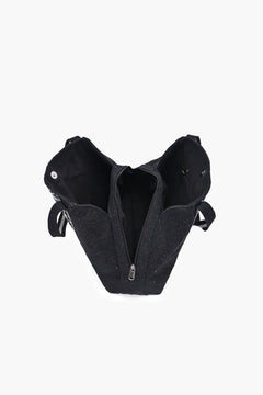 Noir Aura Evil Eye Embroidered Tote Bag