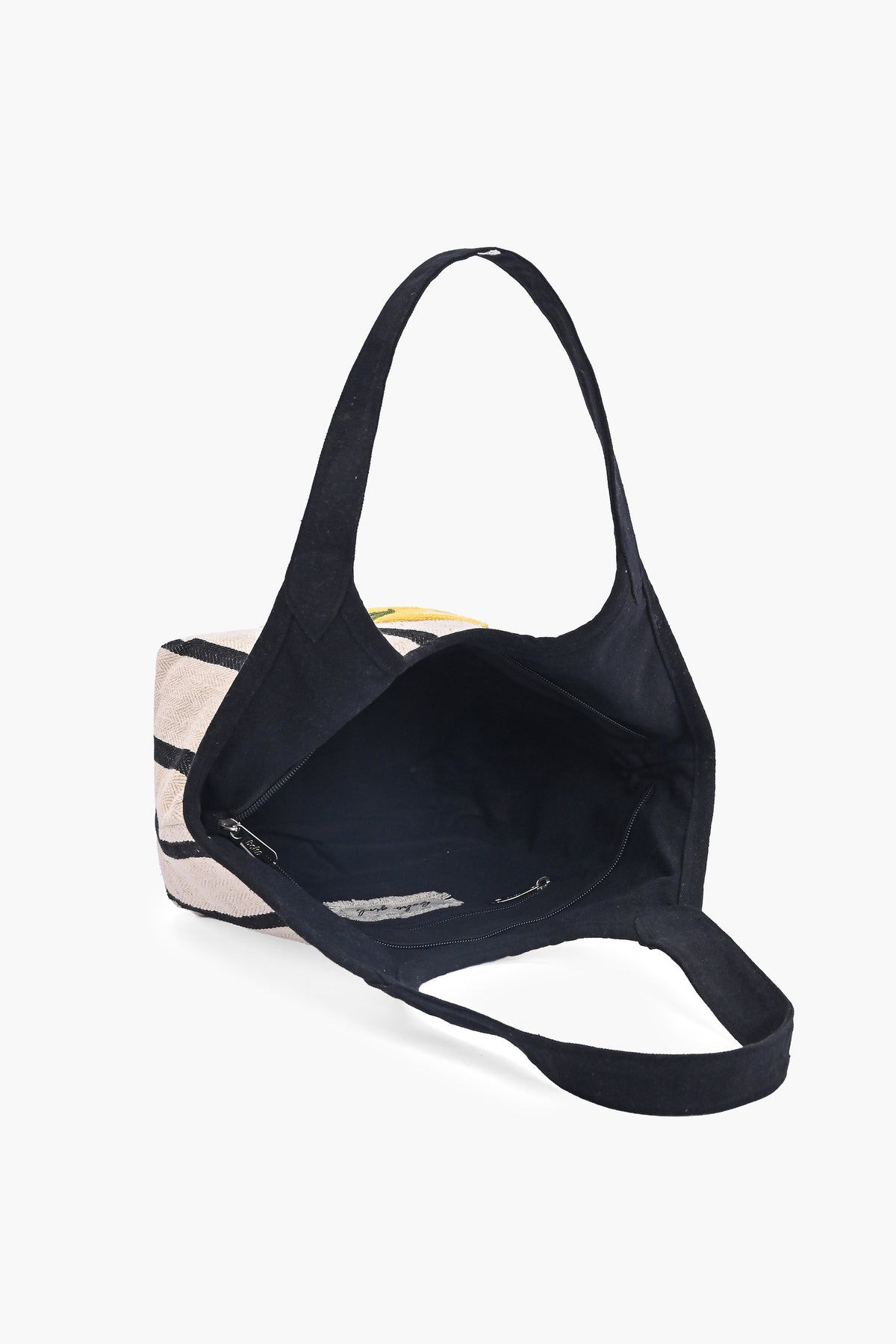 Lemon Embroidered Shoulder Bag