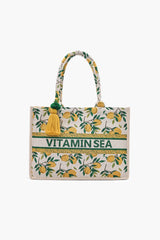 Palm Beach Tropical Jacquard Tote Bag for Women