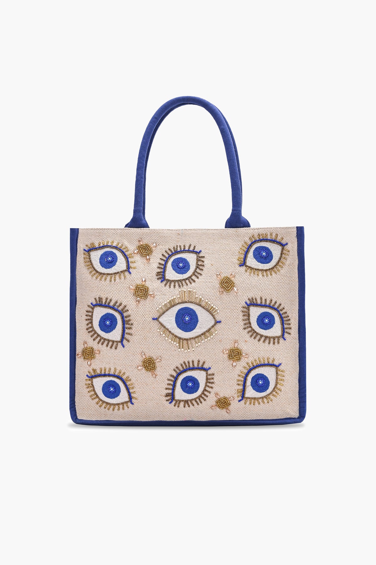 Mystic Eye Embellished Tote Bag
