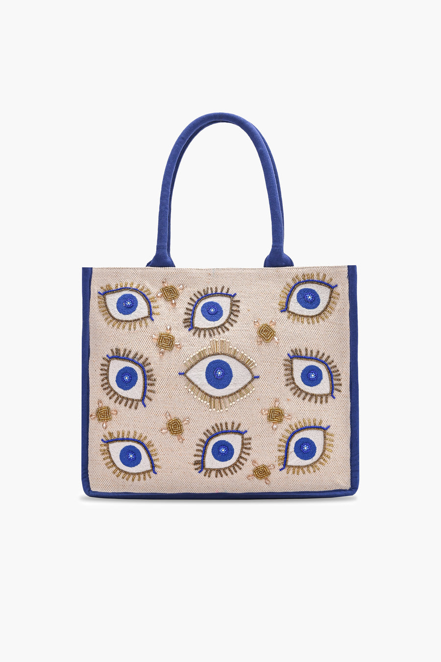 Mystic Eye Embellished Tote Bag