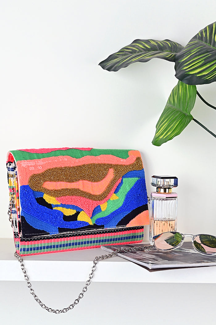 Sunset Serenity Boho Bliss Clutch