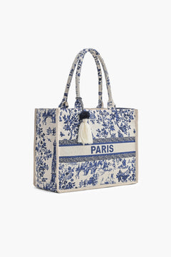 Palm Beach Tropical Jacquard Tote Bag for Women