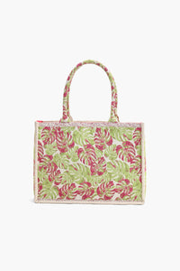 Palm Beach Tropical Jacquard Tote Bag for Women