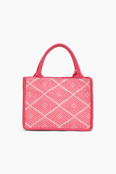 Heart Embellished Mini Tote Bag
