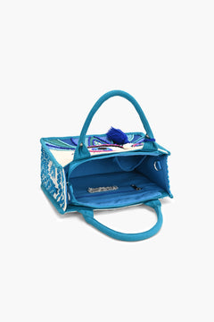 Evil Eye Embellished Mini Tote Bag