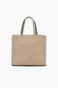Ocean Reverie Beaded Tote Bag