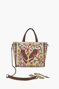 Handcrafted Leopard Motif Tote Bag