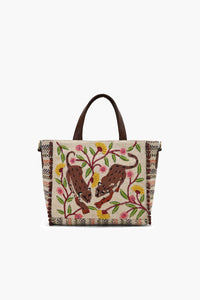 Handcrafted Leopard Motif Tote Bag