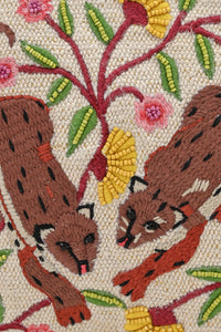 Handcrafted Leopard Motif Tote Bag