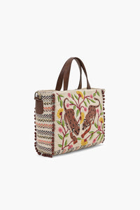 Handcrafted Leopard Motif Tote Bag