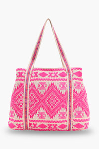 Bohemian Embellished Pink Tote Bag