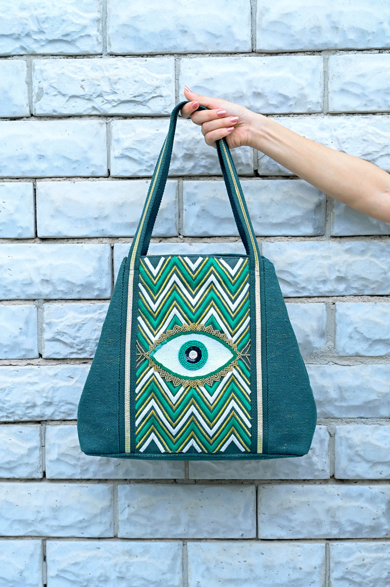 Castleton Green Evil Eye Tote Bag