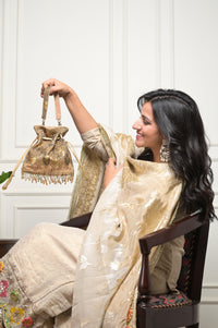 Golden Glory Potli Bag