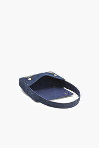 Evil Eye Denim Shoulder Bag