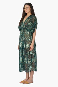Nevada Tiger Lurex Beach Dress