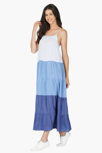 Coastal Breeze Tiered Maxi Dress