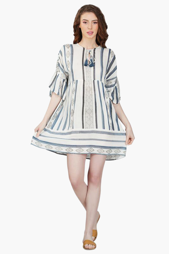 Gianna Striped Short Dress