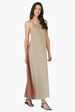 Sandstone Cotton Maxi Dress