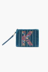 Luxury Velvet Alphabet Pouch
